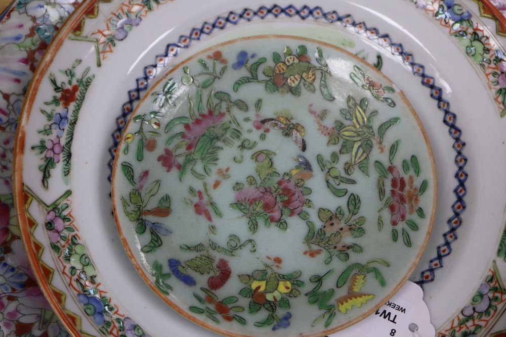 A collection of Oriental chargers and plates,